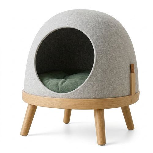 joinvirello™ Elevated Pet Nest – Modern Raised Hideaway Bed for Cats & Small Dogs