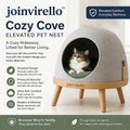 joinvirello™ Elevated Pet Nest – Modern Raised Hideaway Bed for Cats & Small Dogs