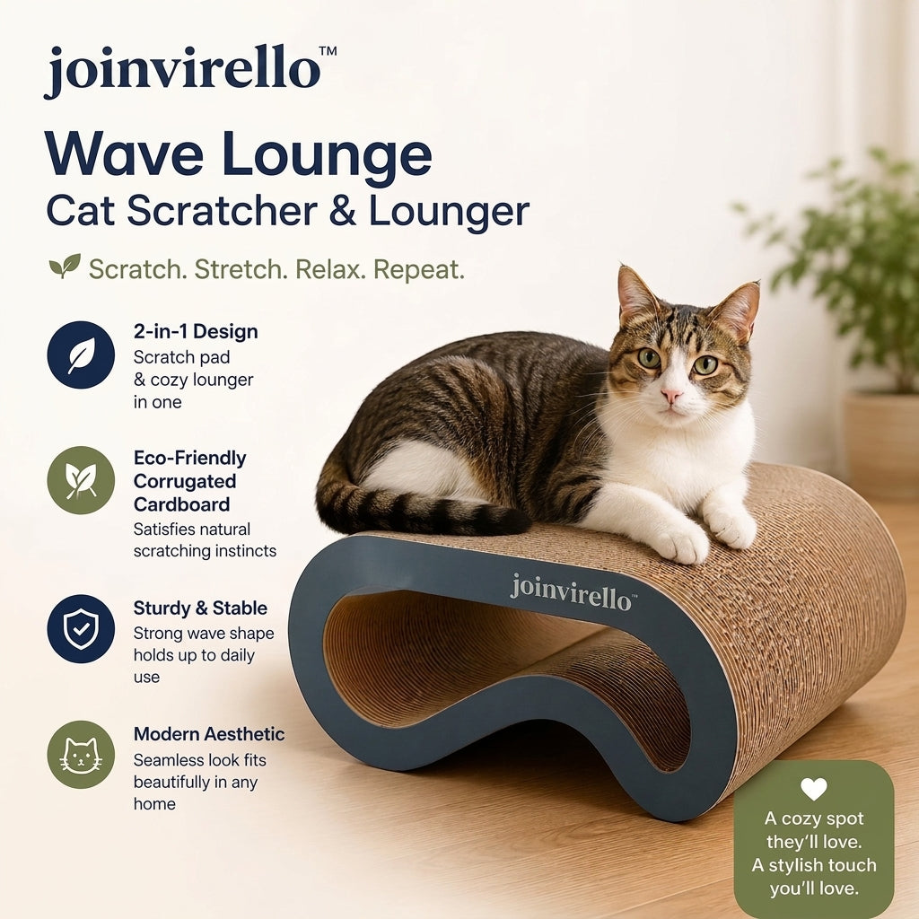 joinvirello™Wave Lounge™ Cat Scratcher & Cozy Lounger