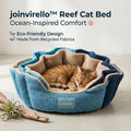 joinvirello™Reef Cat Bed – Ocean-Inspired Cozy Pet Bed for Cats & Small Dogs